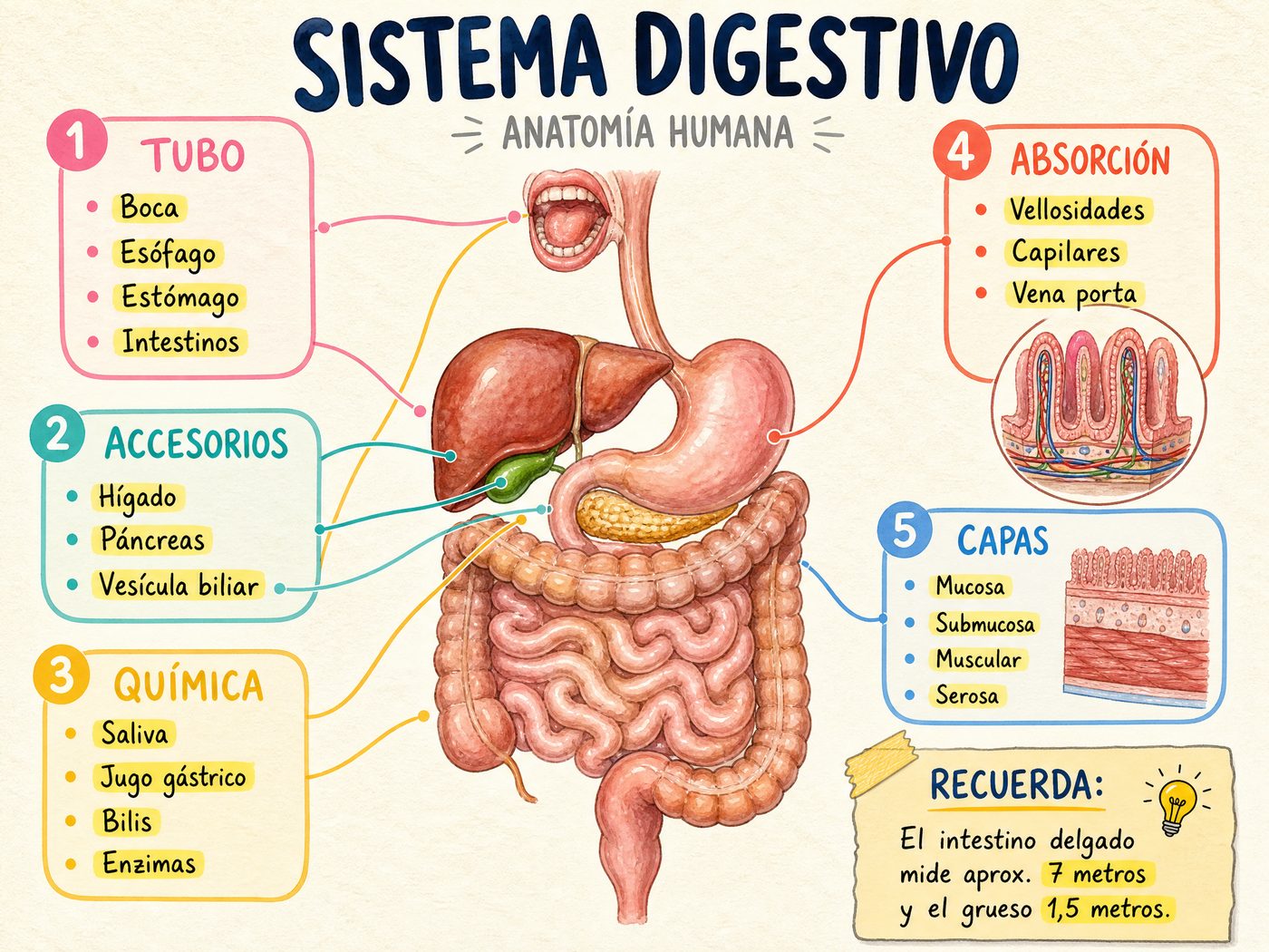 Sistema Digestivo · Visión General