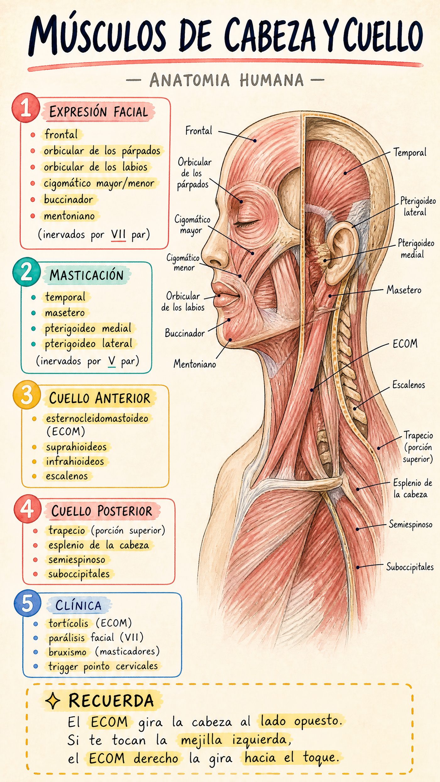Músculos de Cabeza y Cuello