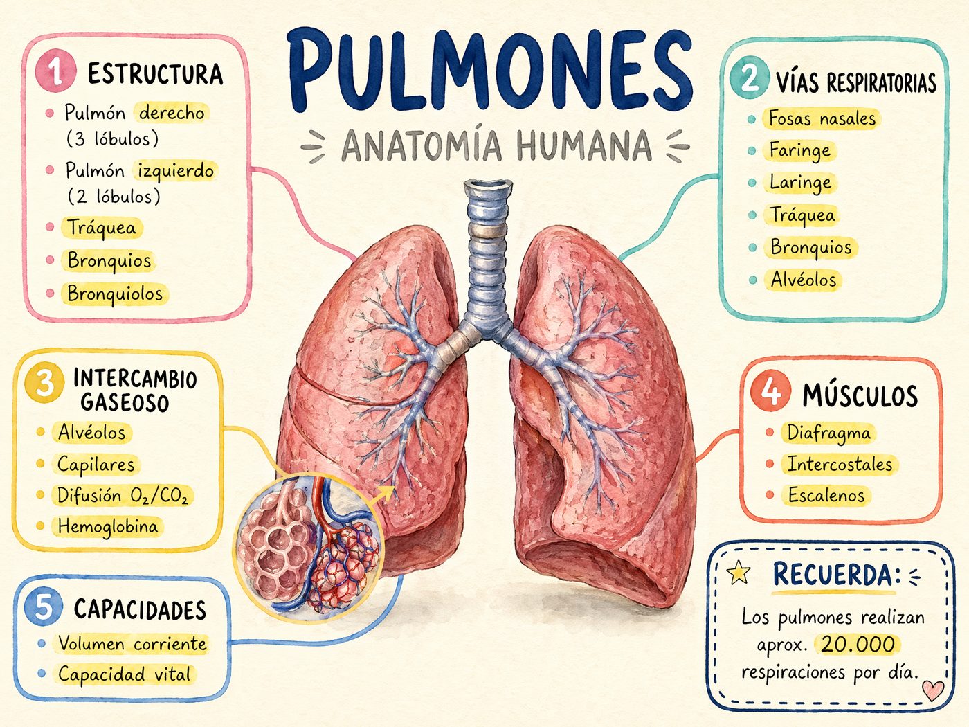 Pulmones · Lóbulos y Segmentos